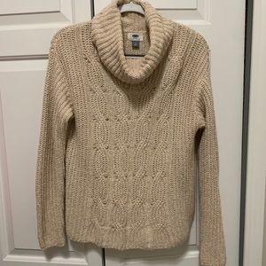 Cream cable knit sweater